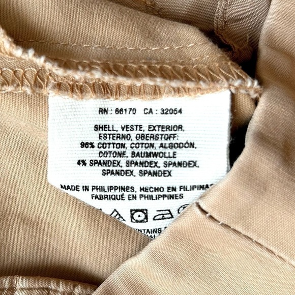 Anthropologie Cartonnier Ankle Zip Charlie Trouser Pants Tan Khaki Size 14 - Picture 12 of 12